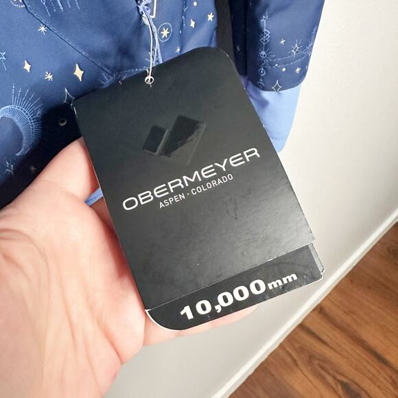 Obermeyer Teen Girls Taja Print Jacket Blue Celestial - Juniors Size XL - NWT - Picture 7 of 15